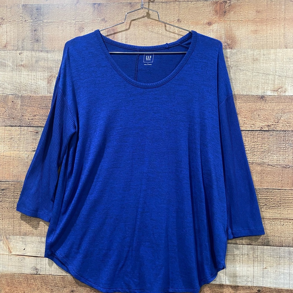 Ladies Royal Blue Lightweight Pullover Maternity Sweater by Gap Size Large
